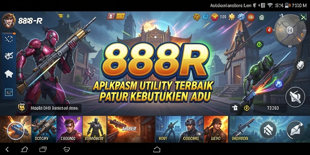 Tampilan antarmuka utama 888R yang sederhana dan fungsional.