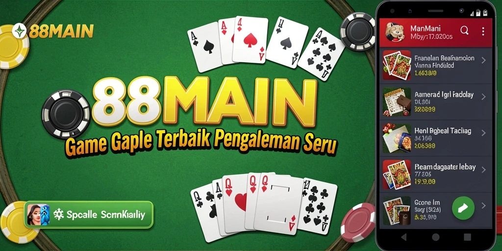 Tampilan menarik saat bermain Gaple di 88MAIN.