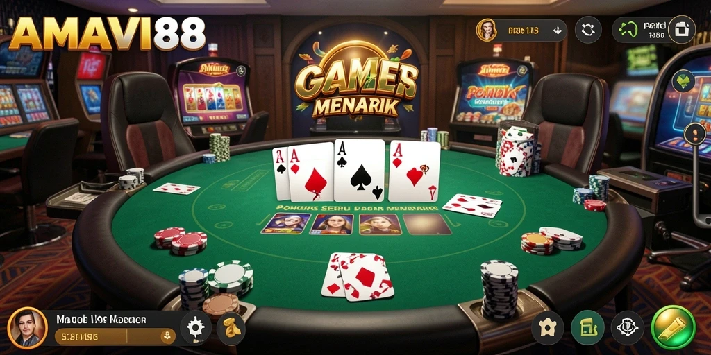 Tampilan gameplay AMAVI88 yang seru dan penuh warna.