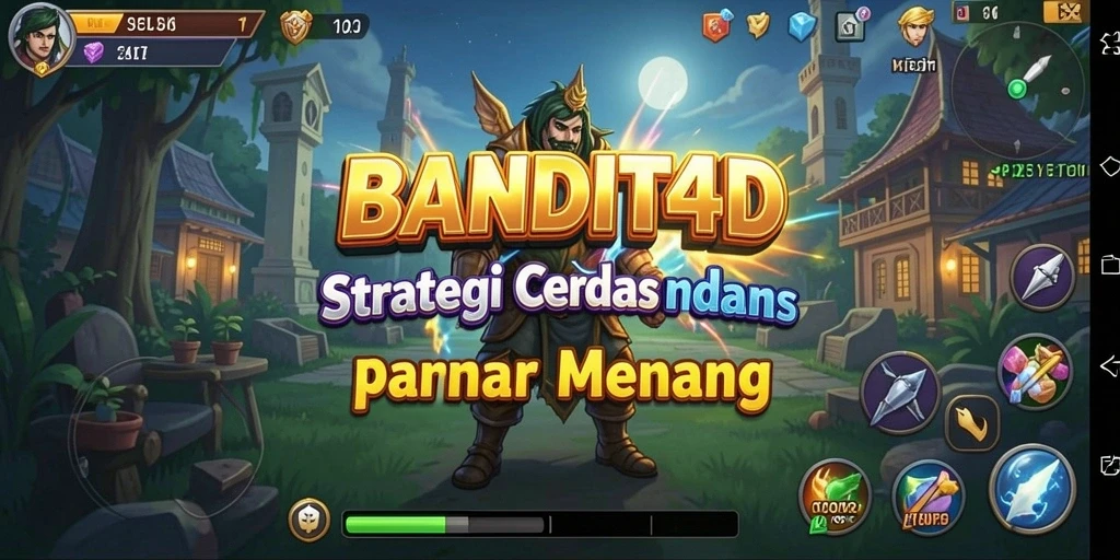 Screenshot BANDIT4D menampilkan pertempuran strategis yang intens.