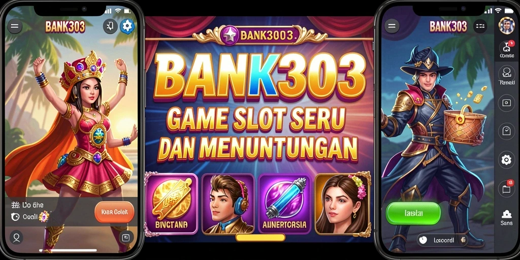 Screenshot utama BANK303 menampilkan gameplay Slot yang menegangkan.