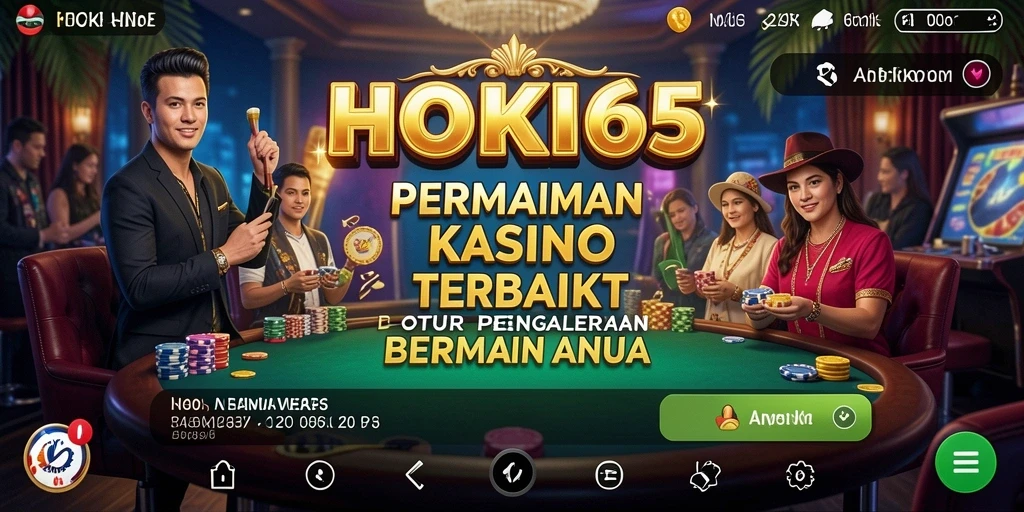 Tampilan gameplay HOKI65 dengan grafis yang menarik dan fitur interaktif.
