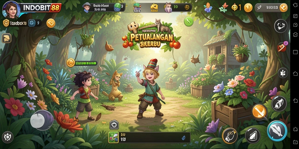 Gameplay menarik dengan aktivitas berkebun yang seru.