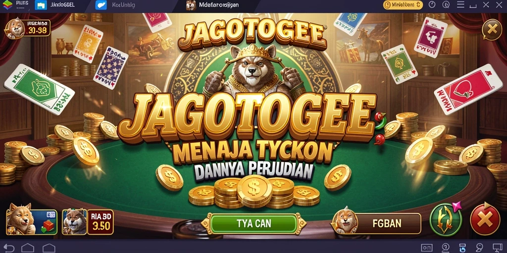 Tampilan gameplay menegangkan dalam JAGOTOGEL yang mengajak pemain merasakan dunia Tycoon.