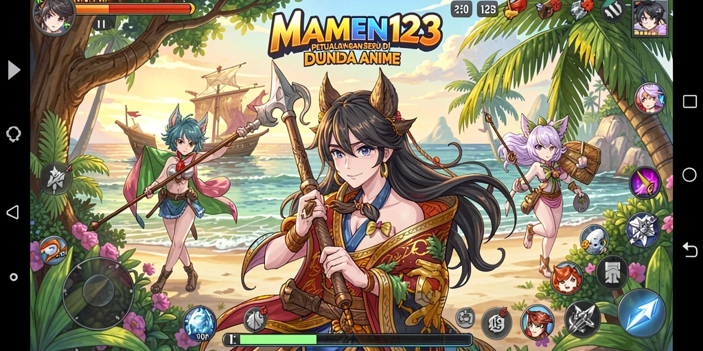Tampilan gameplay MAMEN123 yang seru dan mendebarkan.
