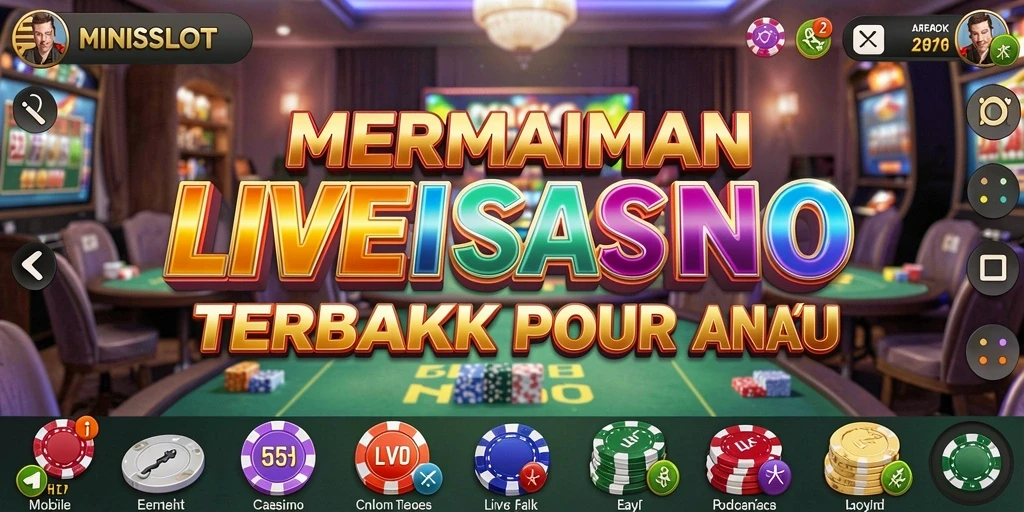 Tampilan gameplay Live Casino yang menarik dan interaktif di MINISLOT.