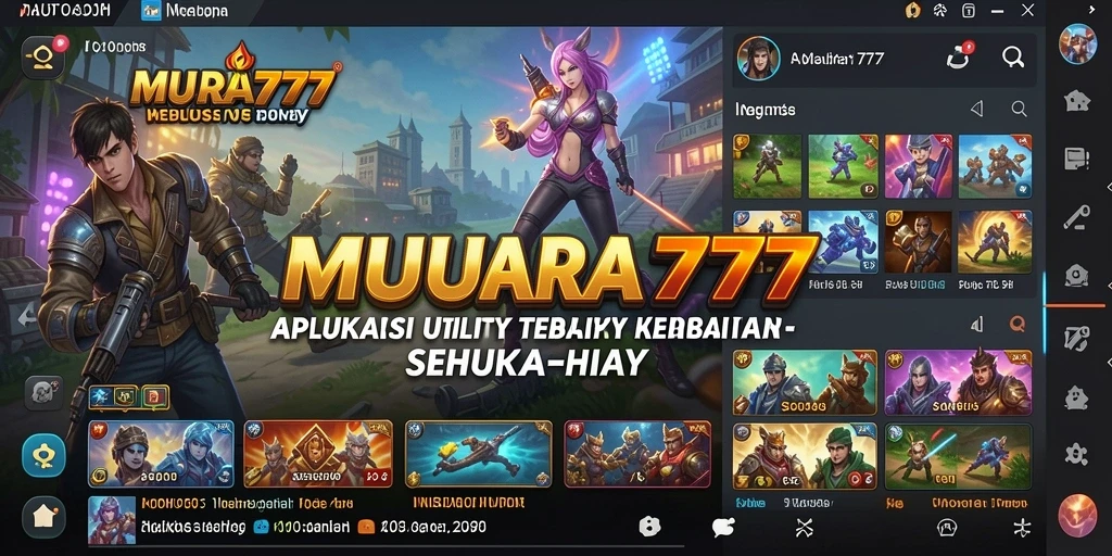 Tampilan aplikasi MUARA777 yang menampilkan fitur-fitur utility yang praktis.