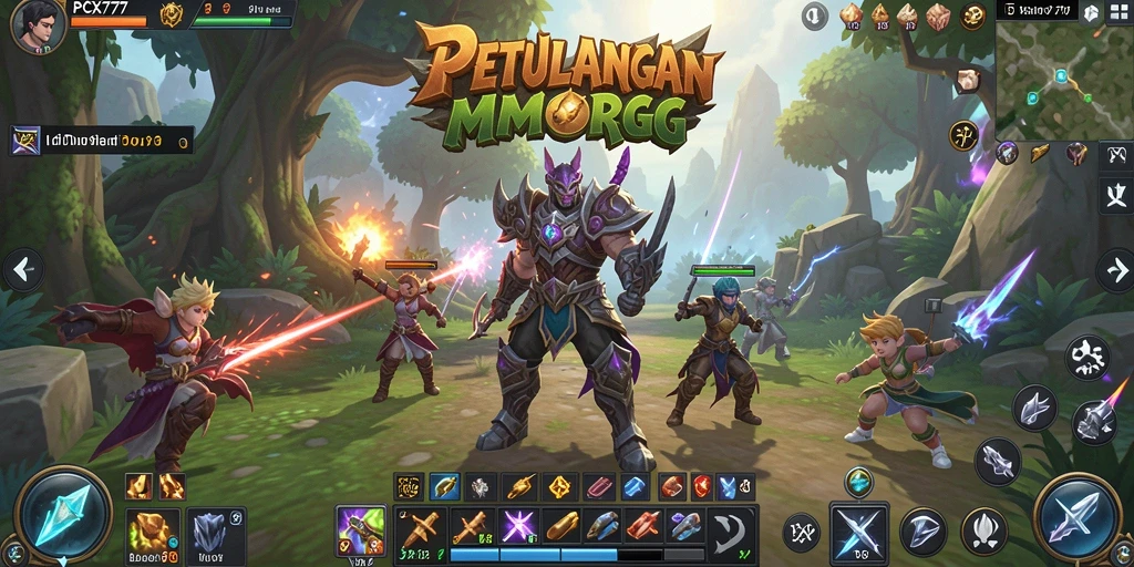 Tampilan gameplay seru dan menantang di dunia MMORPG.