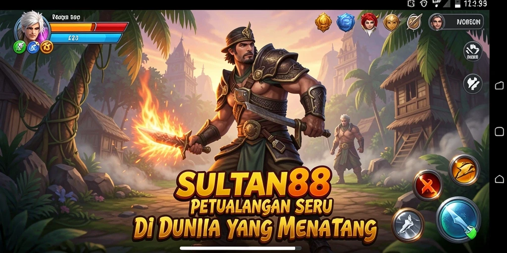 Tampilan gameplay SULTAN88 dengan aksi petualangan seru.