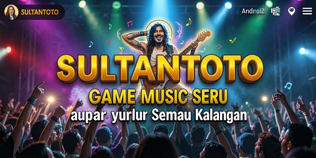 Tampilan gameplay SULTANTOTO dengan berbagai lagu dan interaksi seru.
